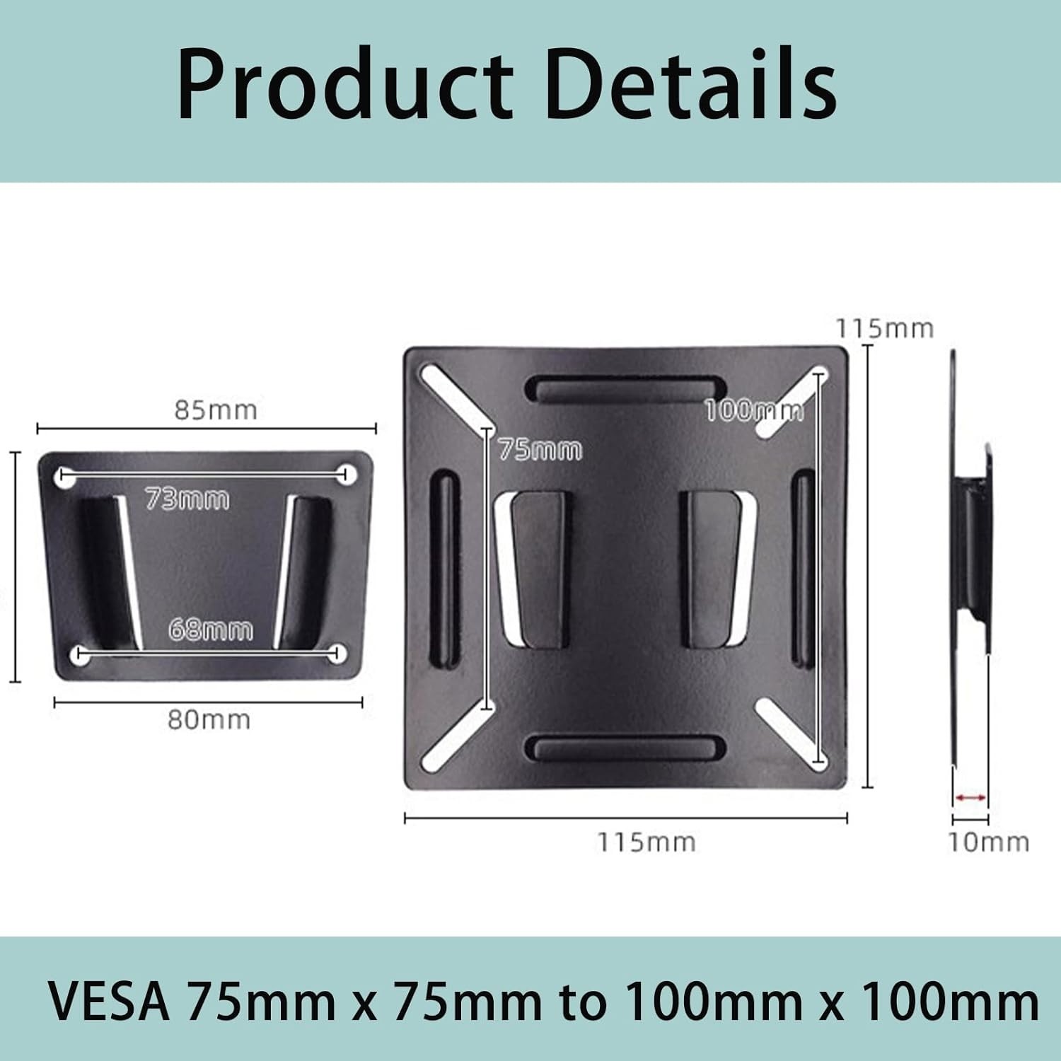 Low Profile RV TV Mount for 14-24 Inch Screens – Fixed Wall Bracket