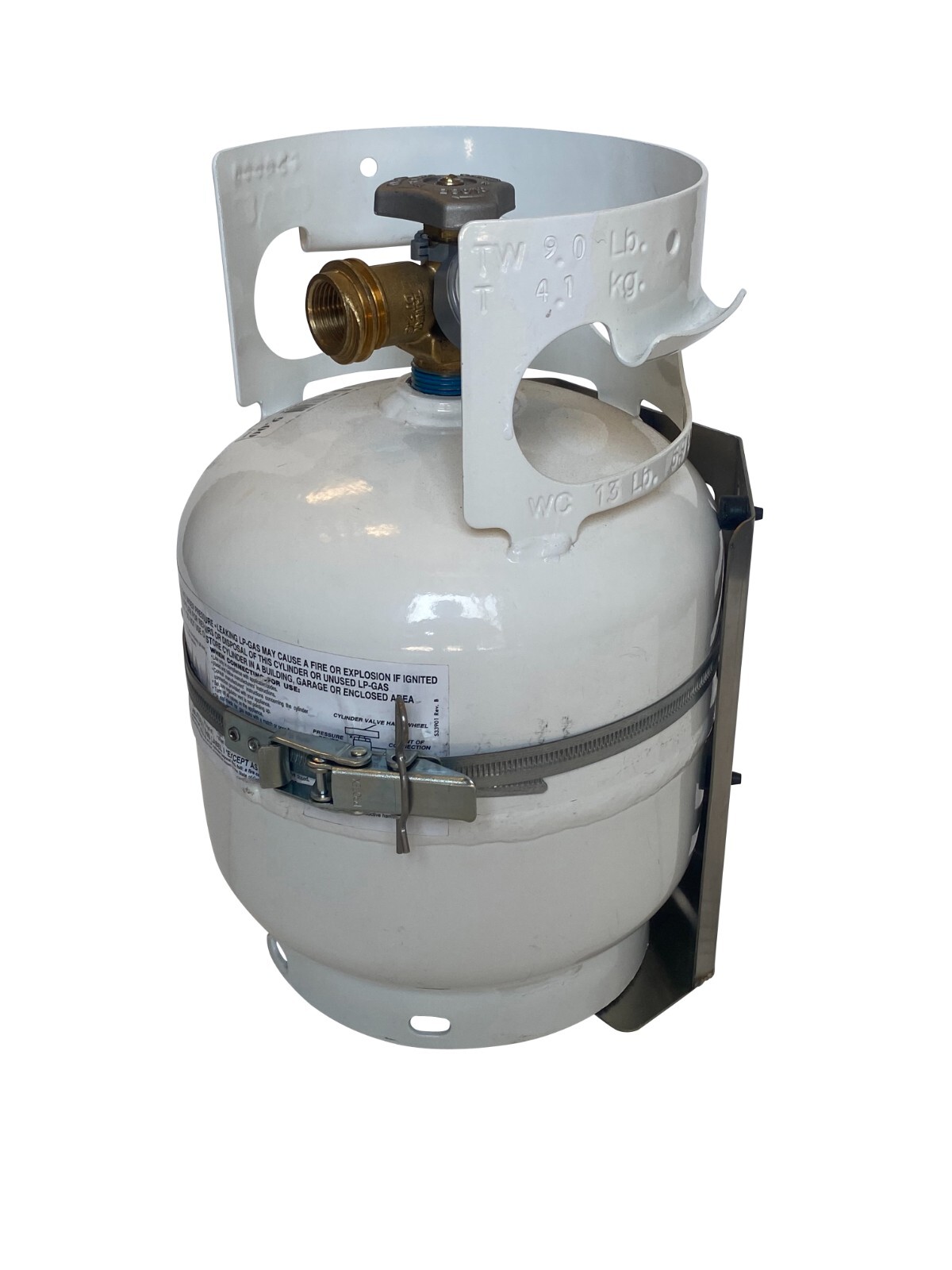 5 lb Propane Tank Mount Stainless Steel Bracket