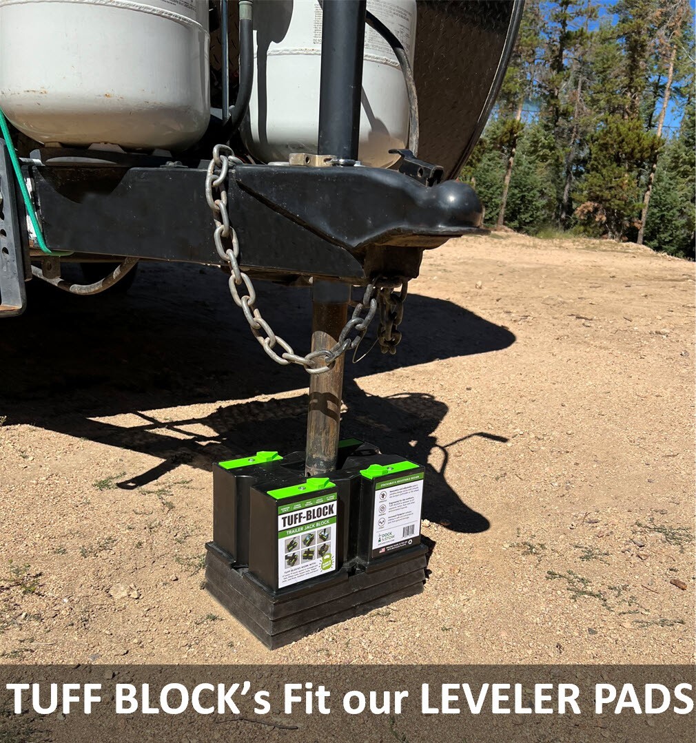 TUFF BLOCK XL RV Leveling Blocks for Camper / Travel Trailers, 5th Wheel 6 Pack