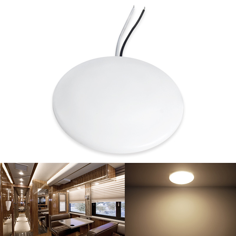 12V 3.5″ RV Interior Lighting LED Ceiling Dome Light Under Cabinet Lamp 3500K