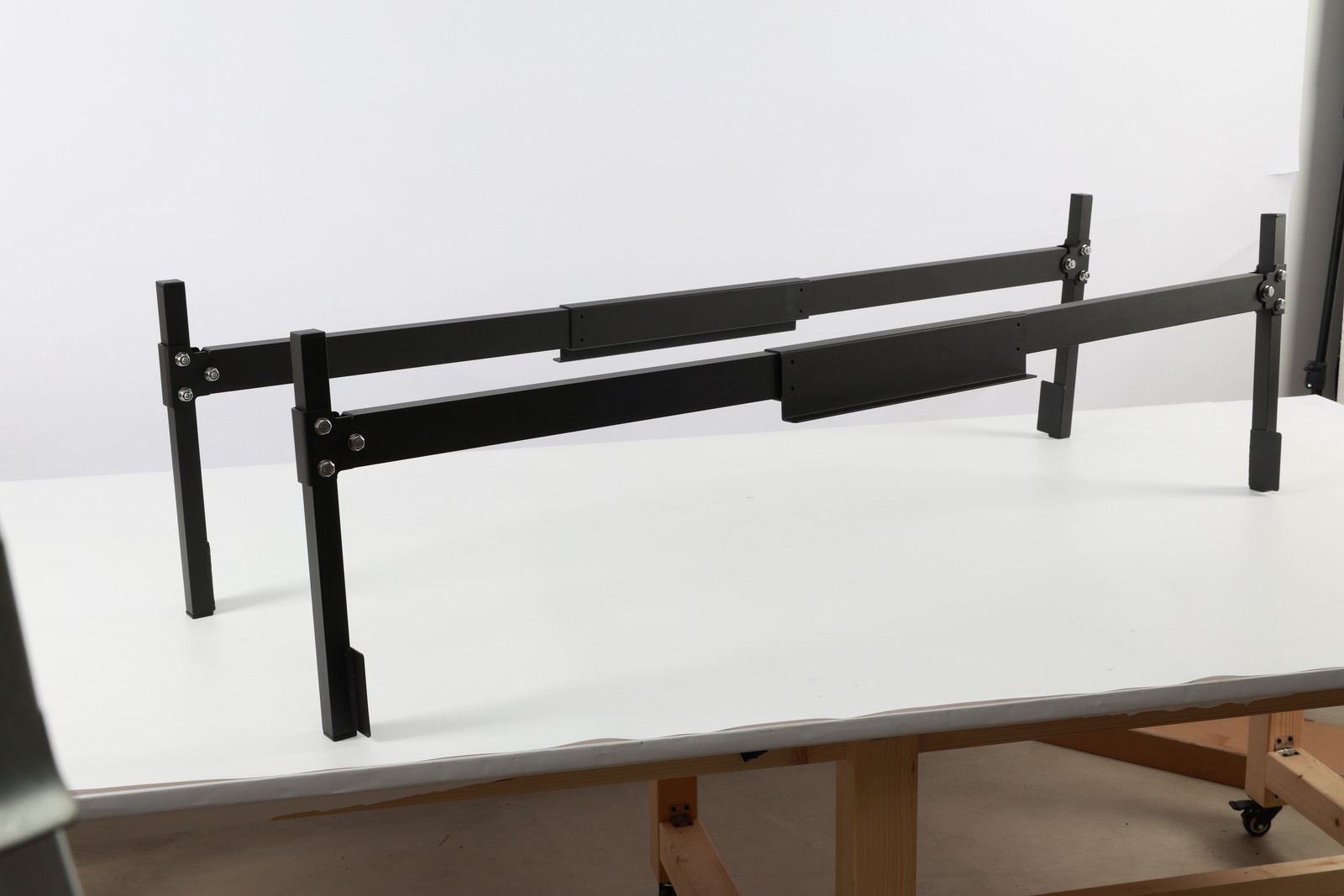 Aluminum Truck Cap&Topper Ladder Roof Rack for Pickup Camper Shell Black Upgrade