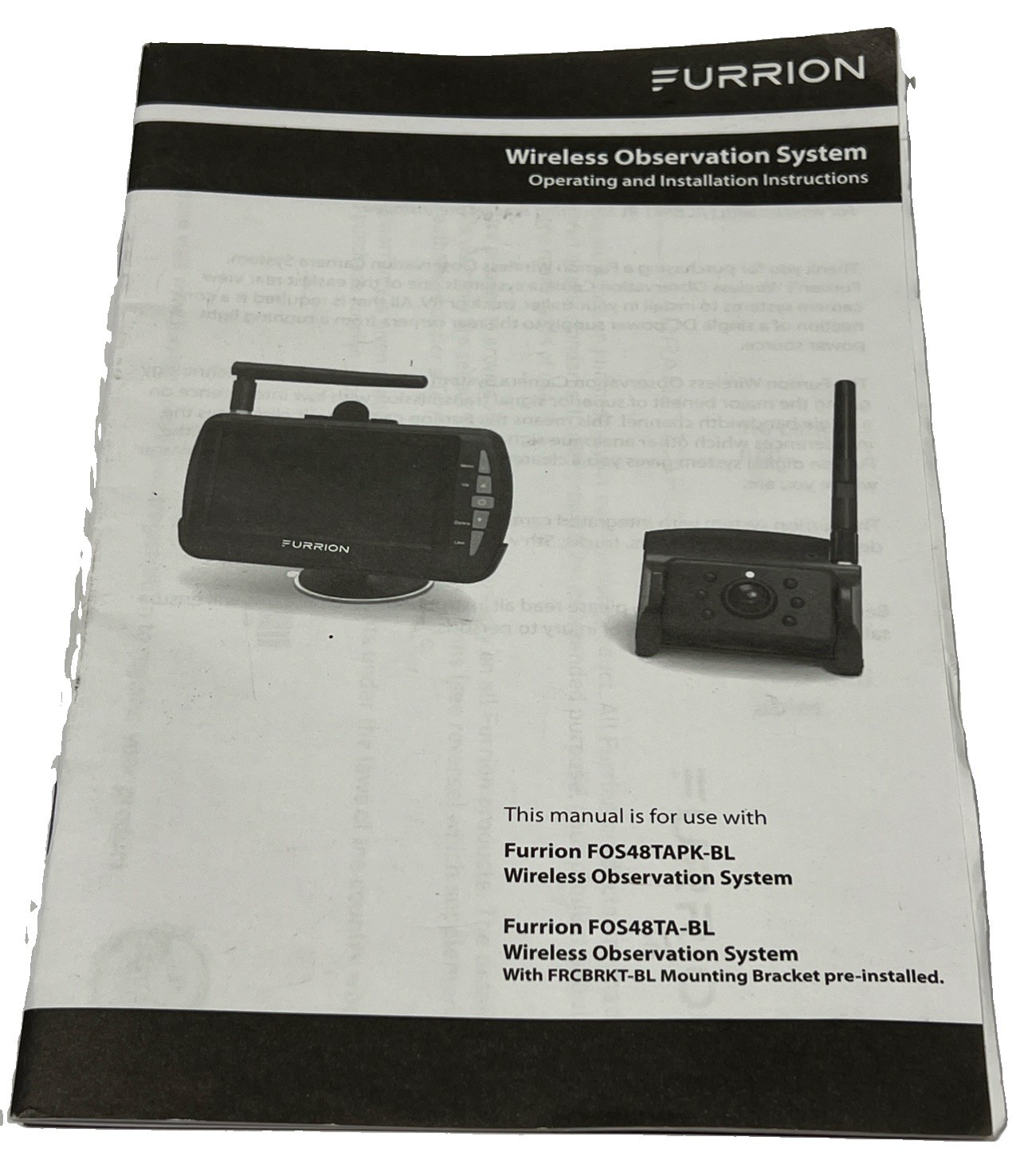 Furrion Vision S Camera System RV Back Up Camera FCS43TA-BL – Excellent EUC