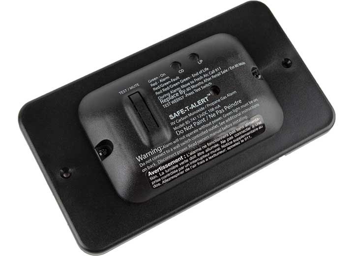 MTI 85-741-BL-TR Safe T-Alert 85 Series CO/Propane Alarm Black w/Trim Ring