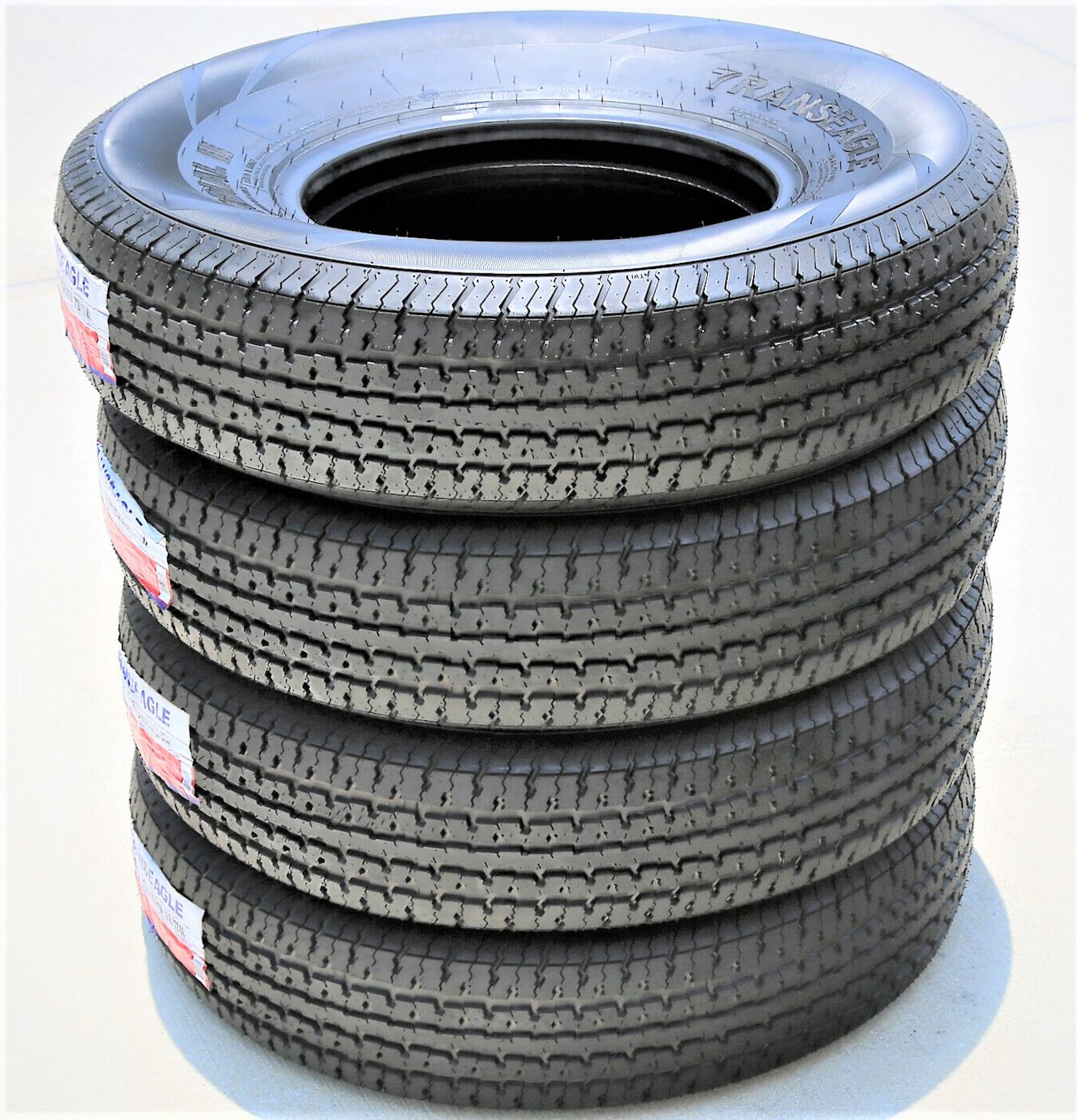 4 Tires Transeagle ST Radial II Steel Belted ST 205/75R15 Load D 8 Ply Trailer