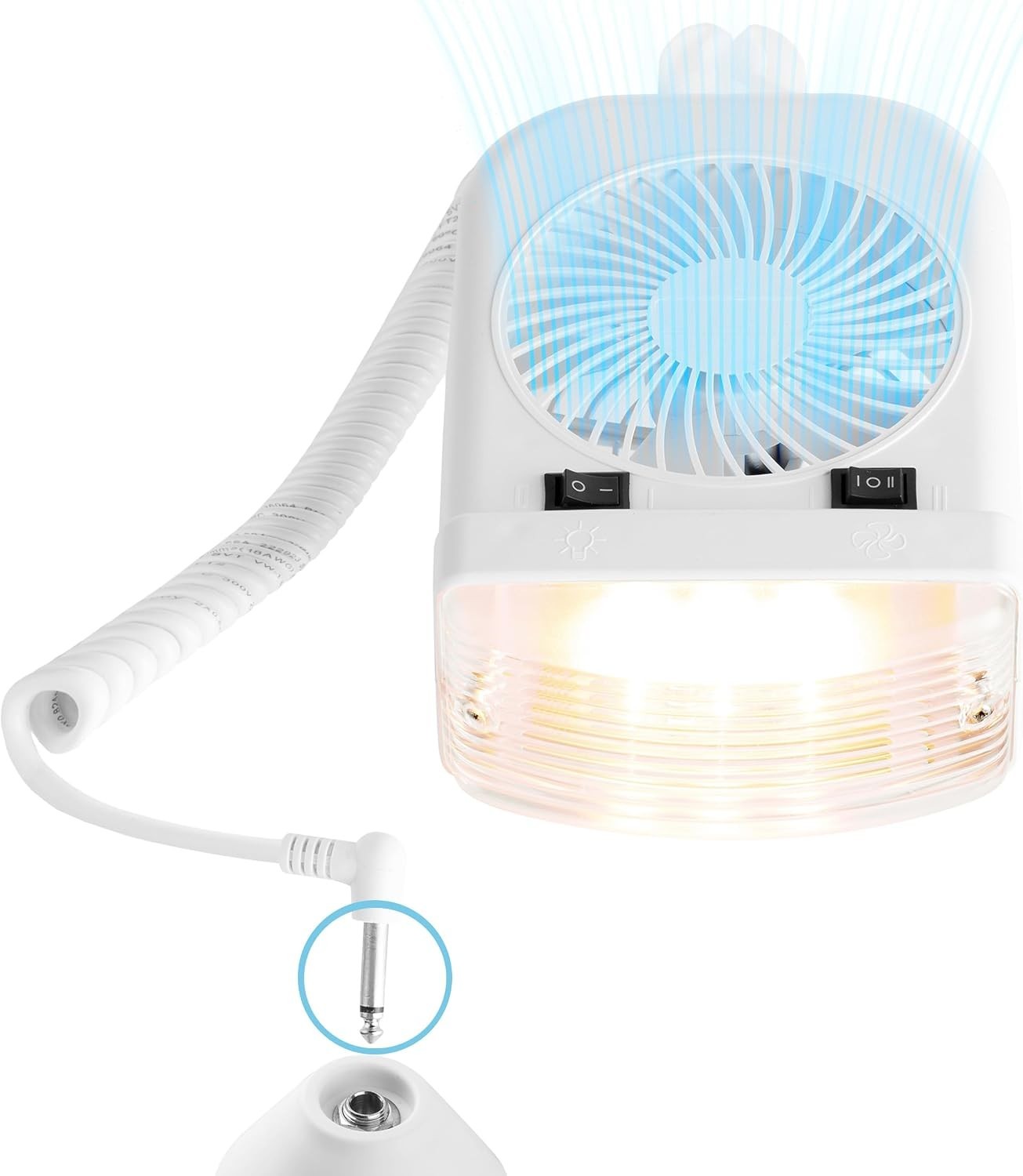 Multi-Purpose 12V LED Light & Fan with Durable Construction for RVs and Tents