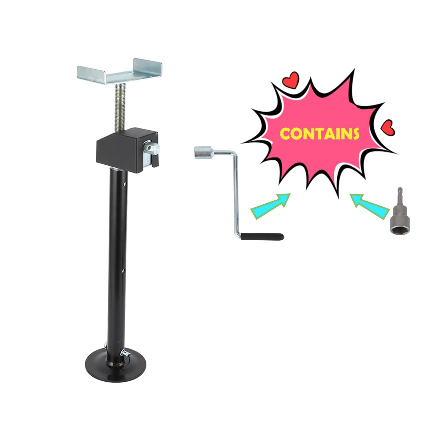 SET 4 Heavy Duty 5000lbs RV Stabilizer Jacks for Camper Travel Trailer RV Jack