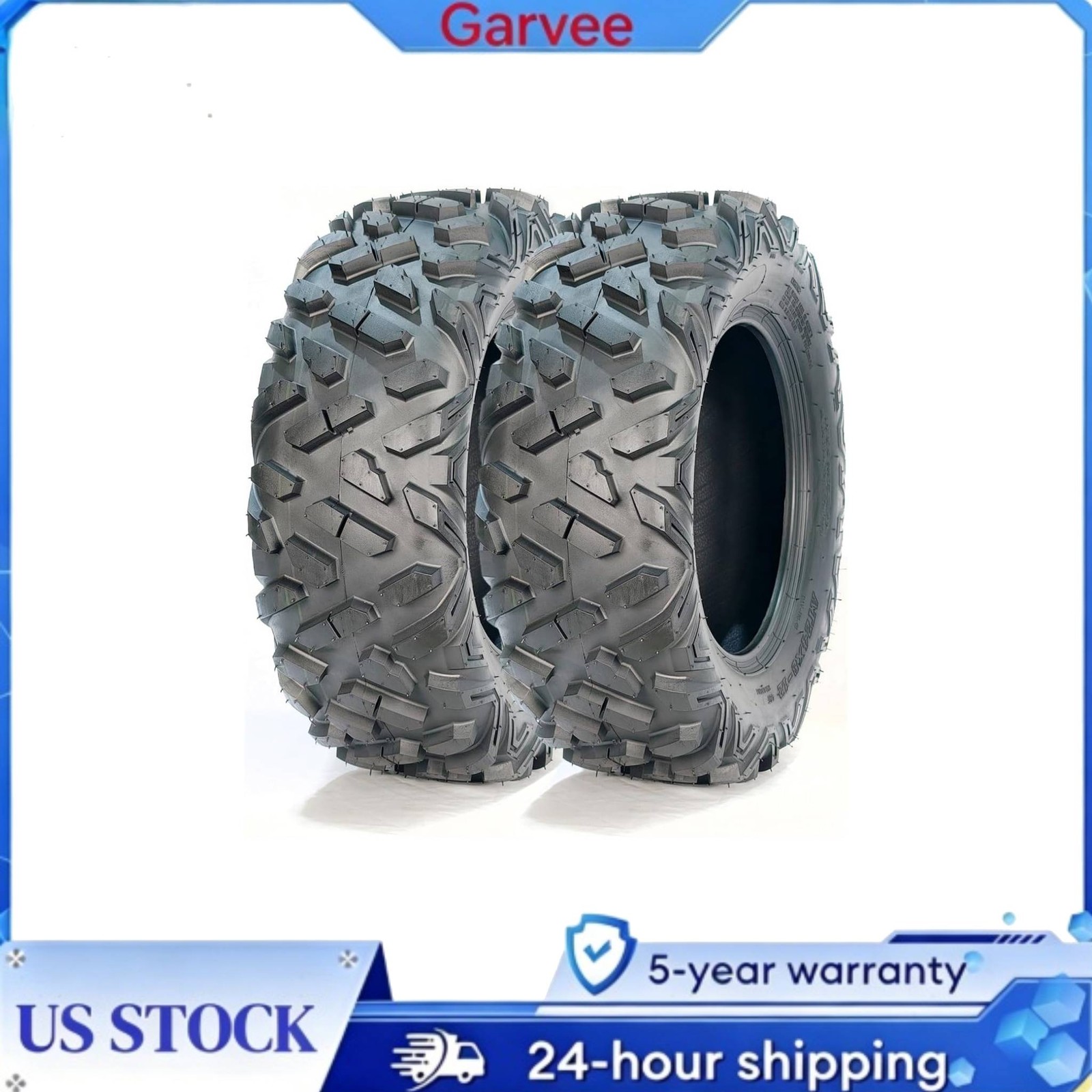 25×10-12 Dimension Specification Matches The STMHOM ATV Tires, Tubeless All Terr