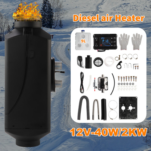 12-24V 2KW Diesel Air Heater Bluetooth/LCD Thermostat Caravan Motorhome