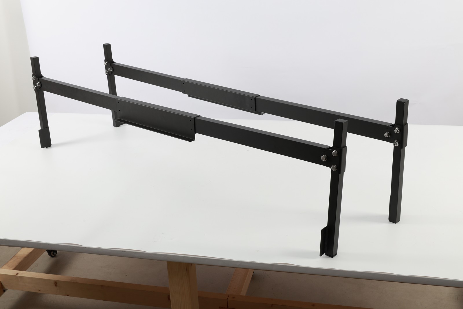 Aluminum Truck Cap&Topper Ladder Roof Rack for Pickup Camper Shell Black Upgrade