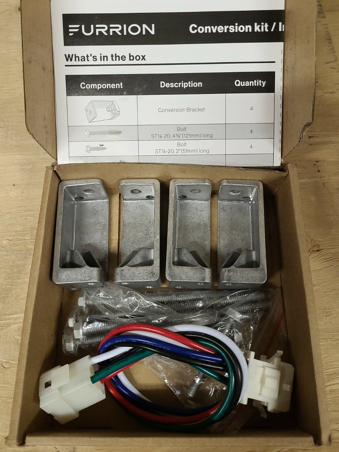 Furrion C-Rooftop AC Unit Conversion Kit Black