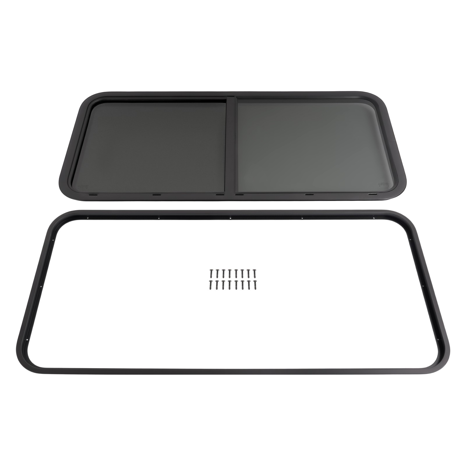 48″ Width X 22″ Height Horizontal Sliding Window W/ Screen For Cargo Trailer RV