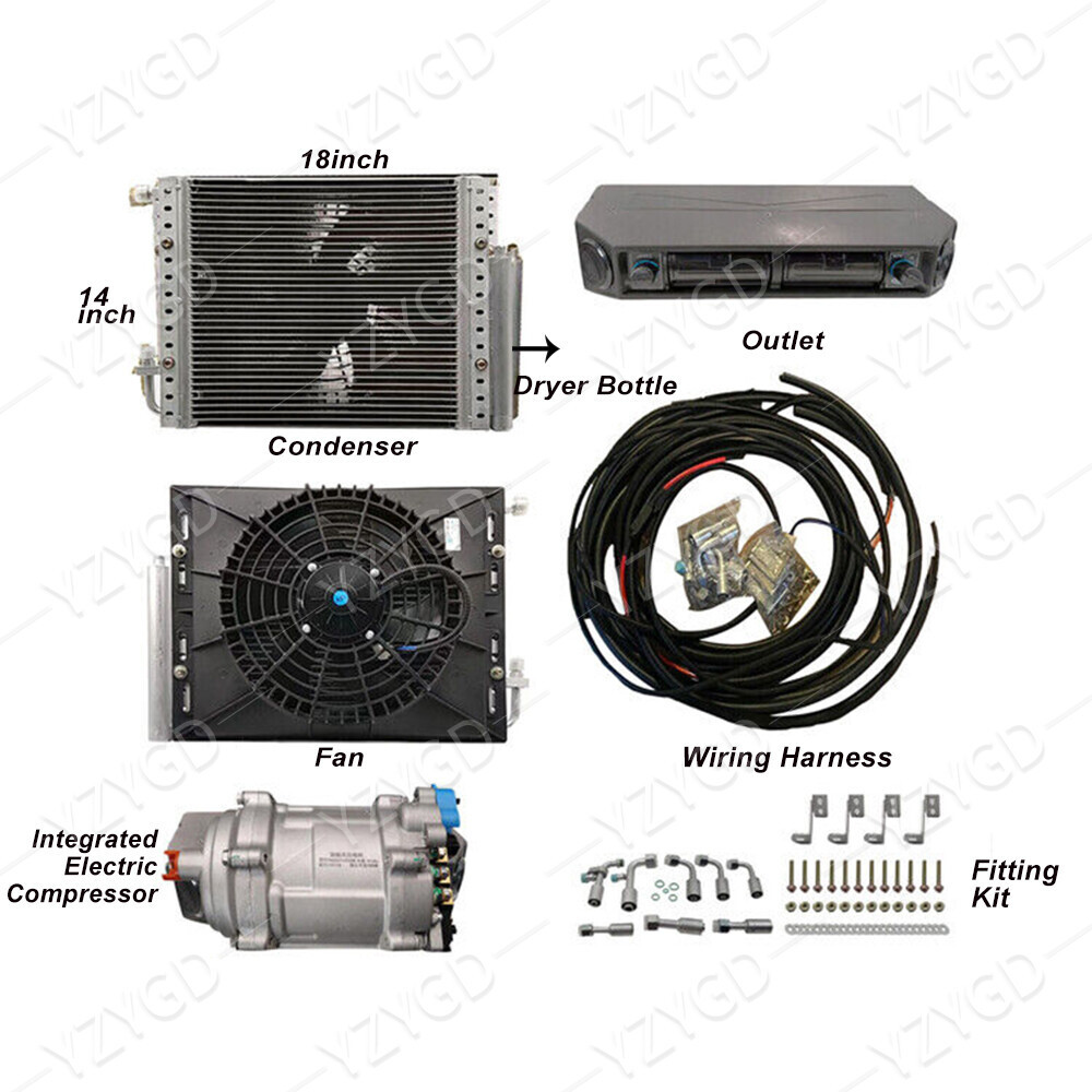 12V Cool&Heat A/C Kit Auto Car DC Universal Underdash Electric Air Conditioning