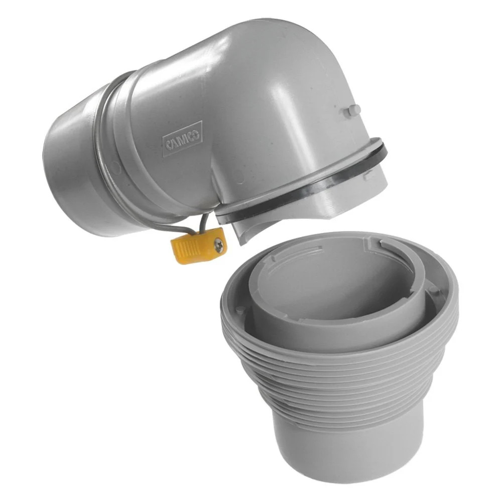 Camco Easy Slip Gray Elbow & Adapter