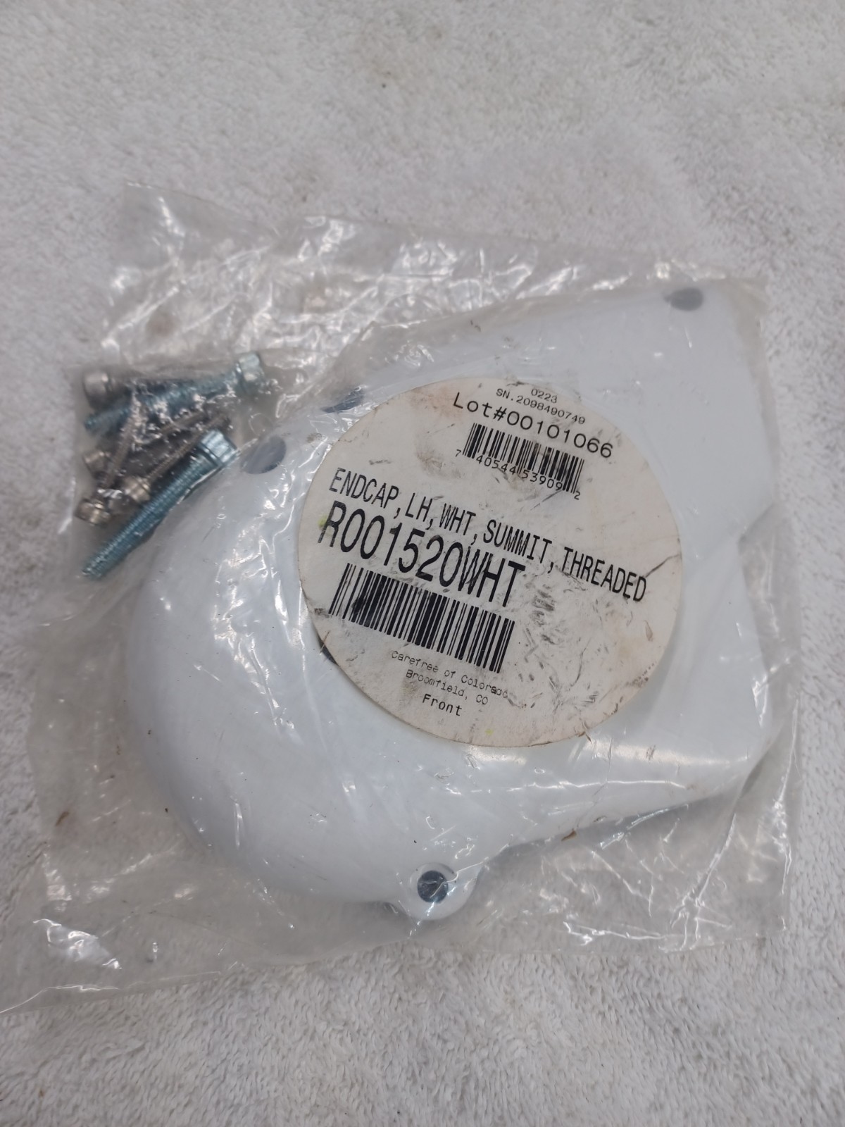 Carefree Of Colorado Summit RV Slide Out Awning End Cap LEFT HAND SIDE
