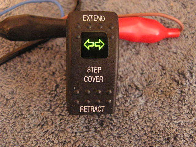 RV Trailer Bus 12v LED light Carling Rocker Switch Entry Door STEP in / out 20a