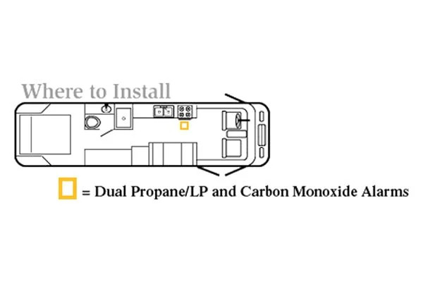 Safe-T-Alert 35-741-WT 35 Series White Surface Mount CO/LP Gas Alarm