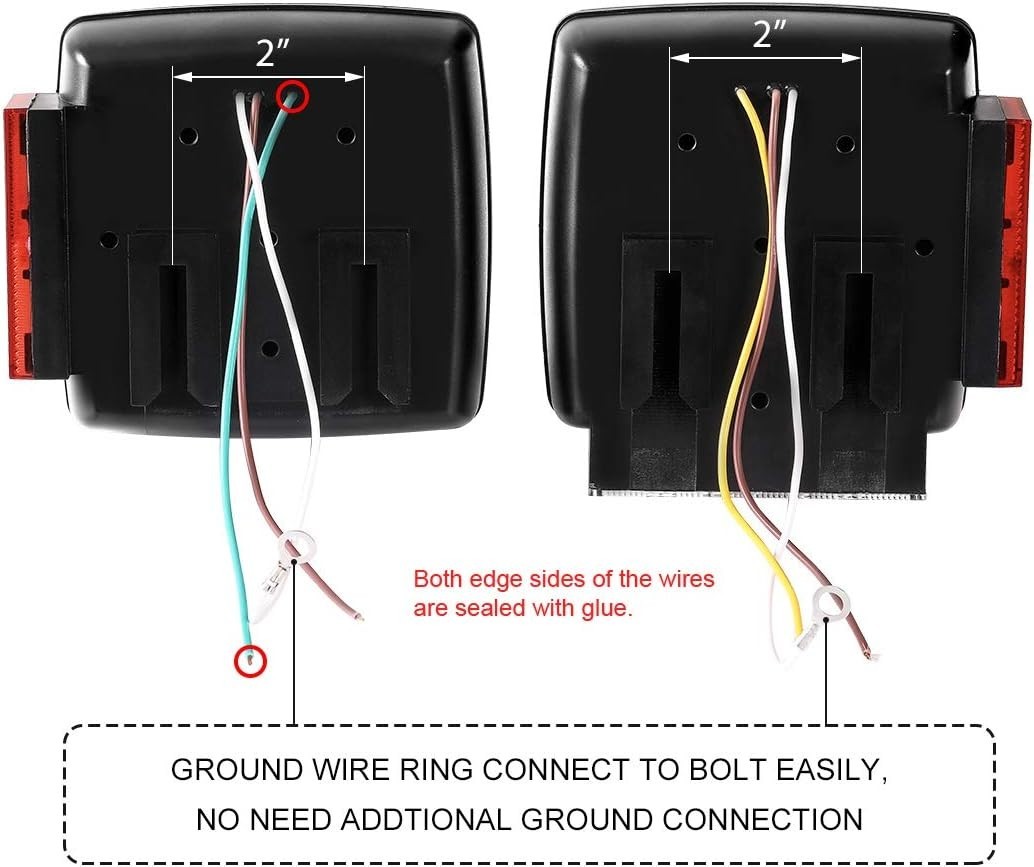 Sonic Welding Waterproof 12V LED Trailer Lights – Complete Stop/Tail/Marker Set