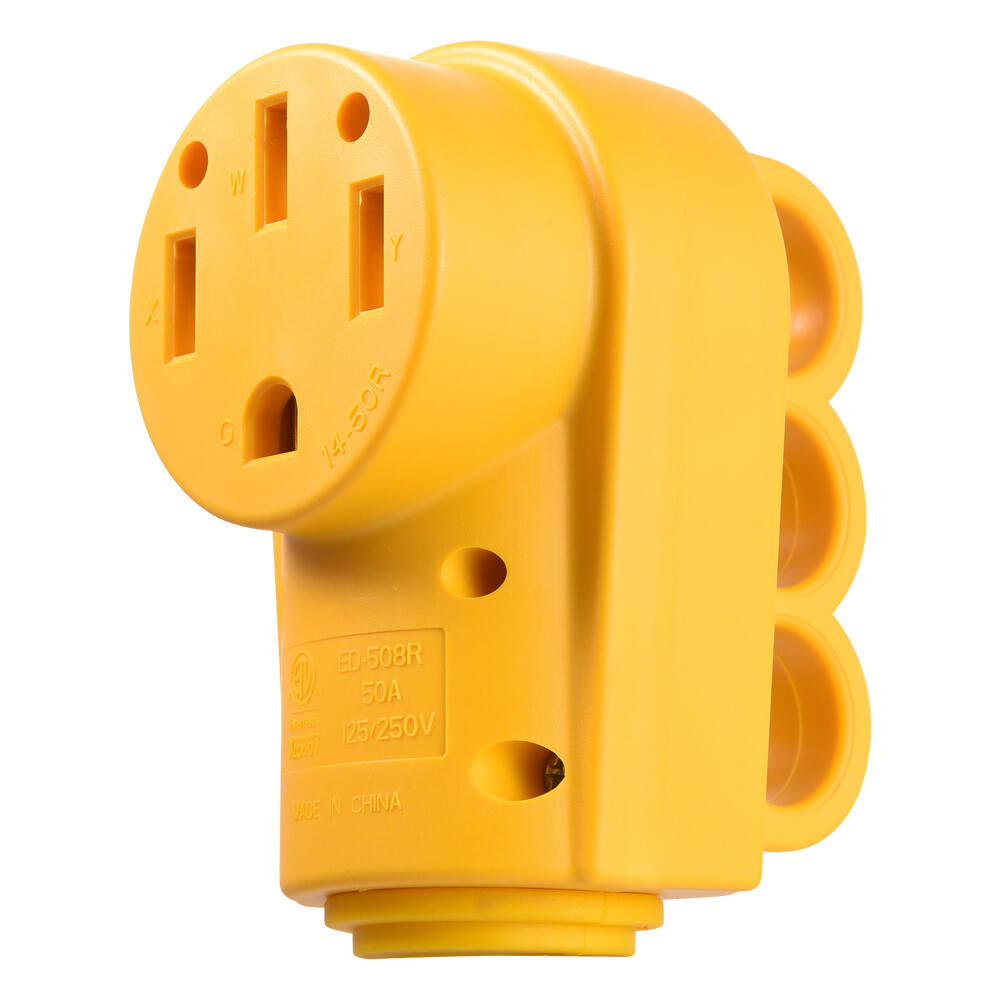125/250V 50Amp Heavy Duty RV Female Replacement Receptacle Plug Electrial Cord