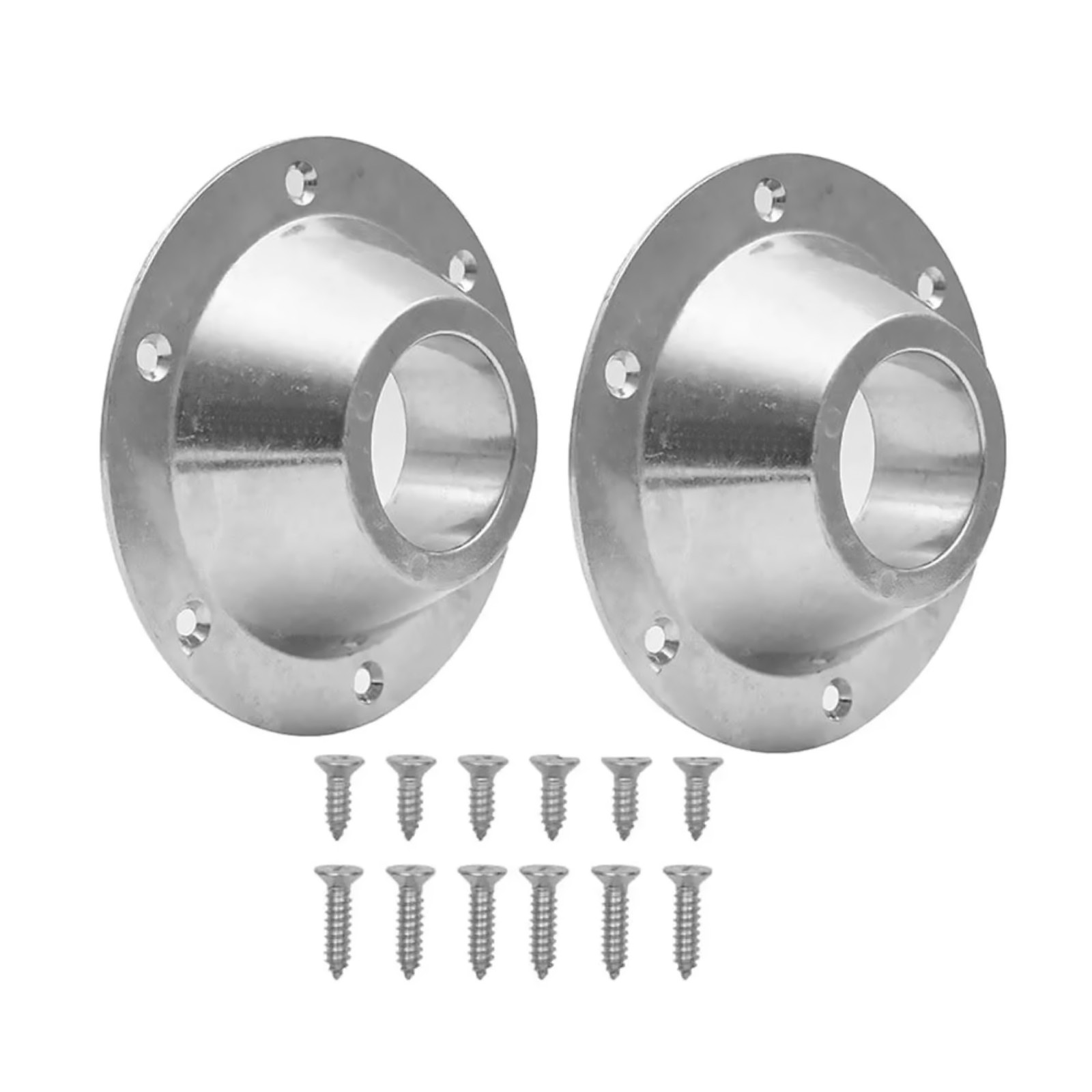 2Pcs RV Table Bases Aluminium Floor Fixed Mounting Pedestal Accessories Camper Q