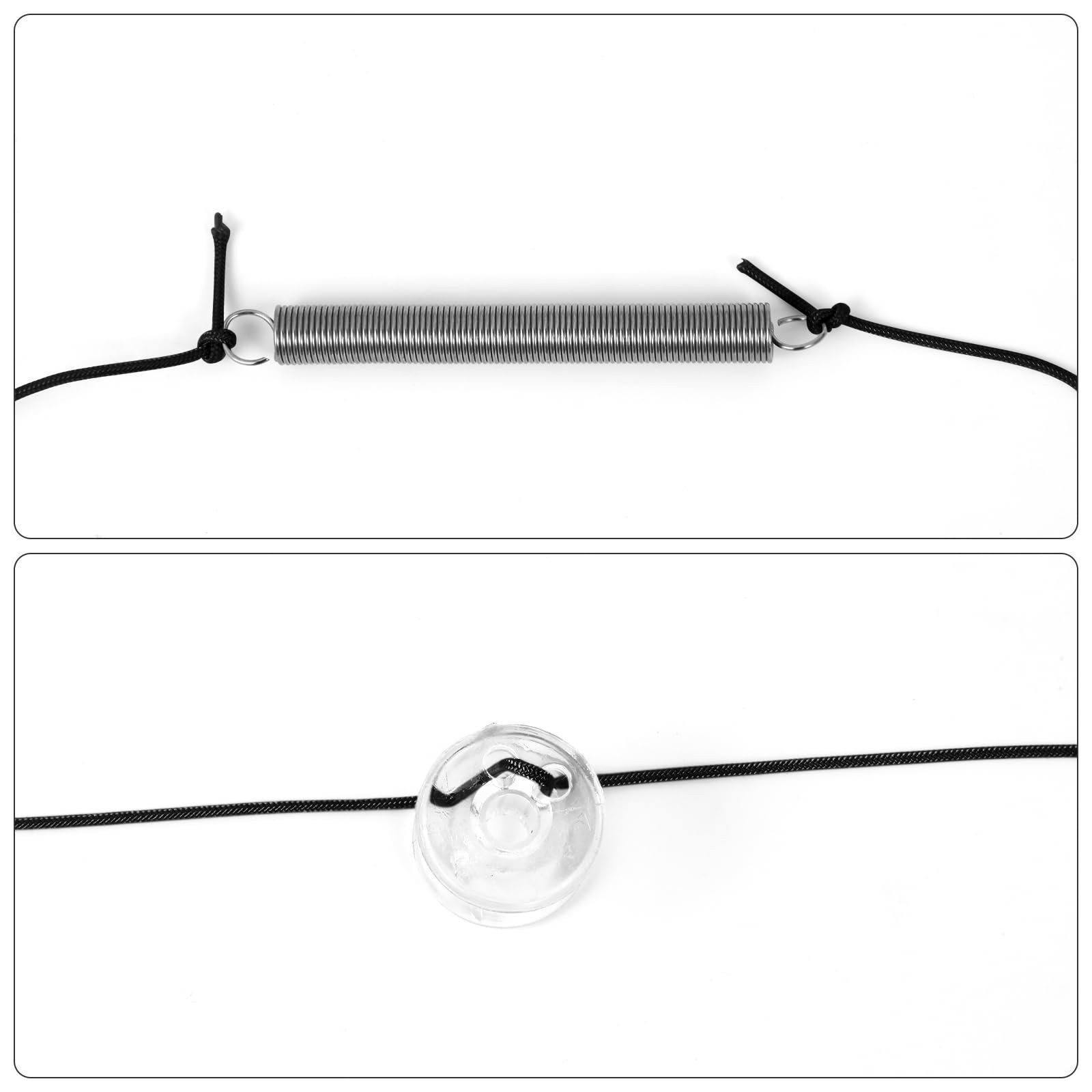 GGTE RV Pleated Shade Repair Kit with Wire Restring Tool, Camper Window Black