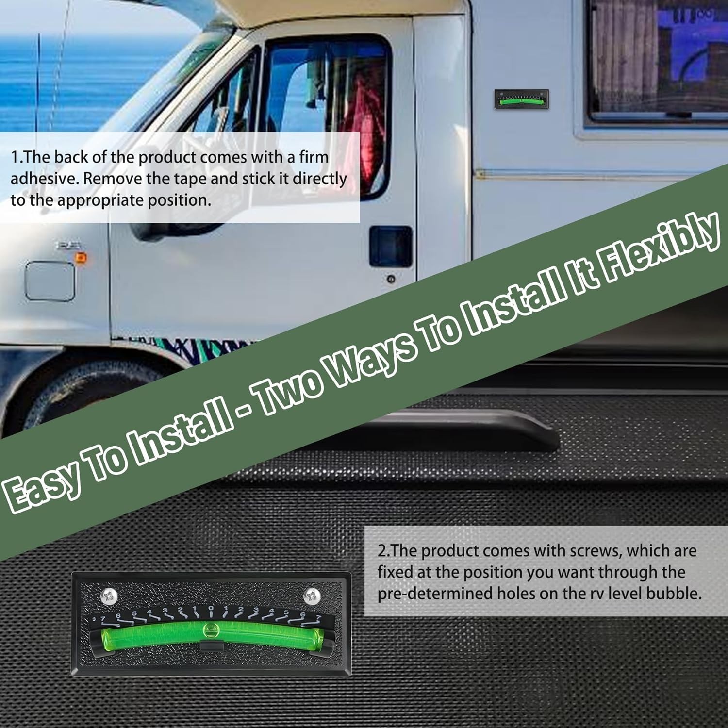 Rv Bubble Level Camper 2 Pack For Trailer Leveling Bubble,High…