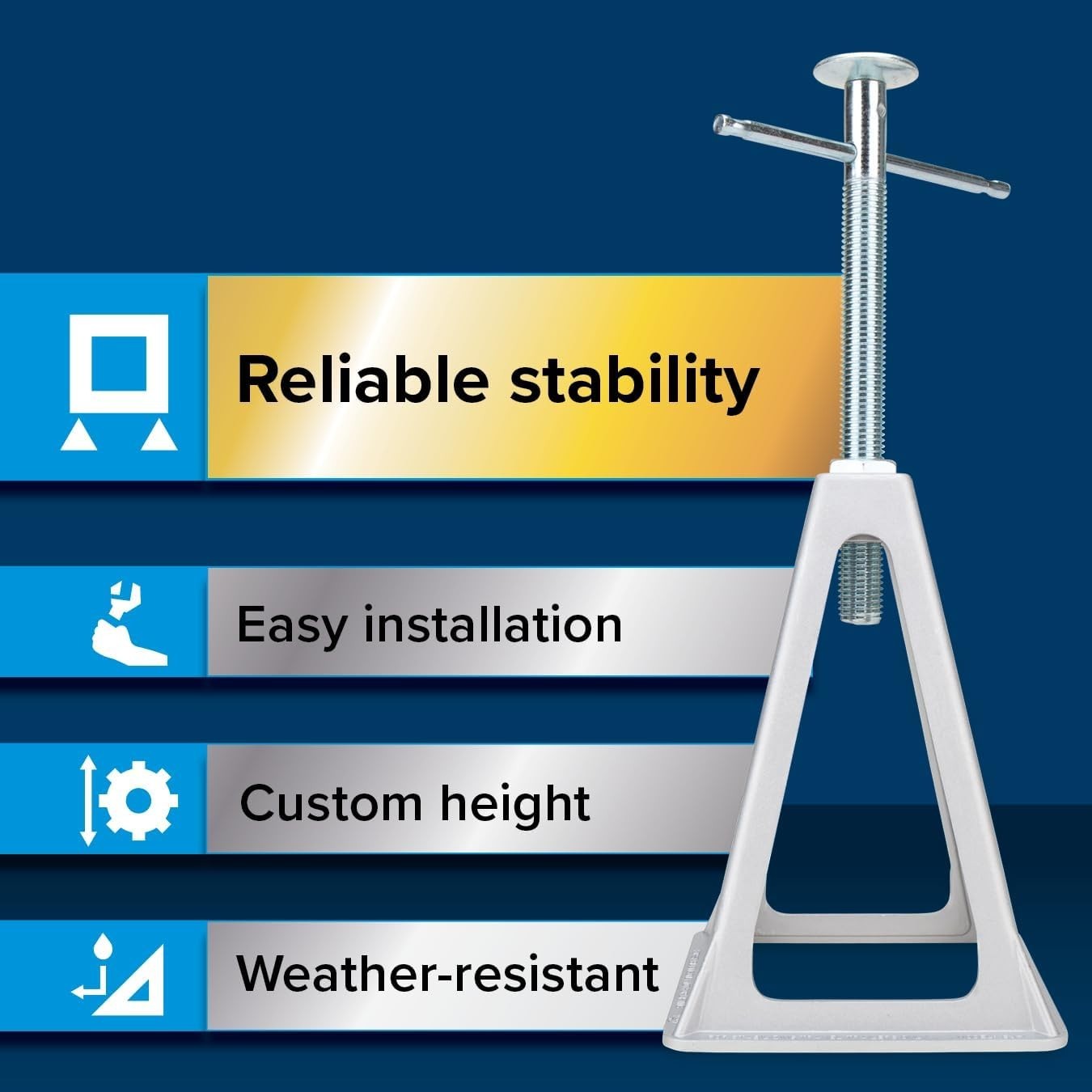 RV Stack Jacks Trailer Stabilizer Aluminum Camper Leveling Jack Stands 4 Pack