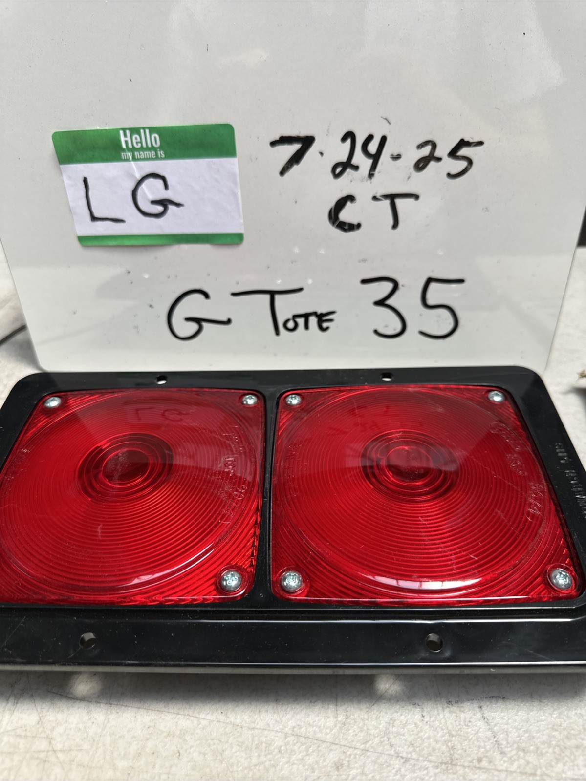 Grote Rectangular Trailer Light Monarch 5119 Dual 4.5” Lights 01-5104-72