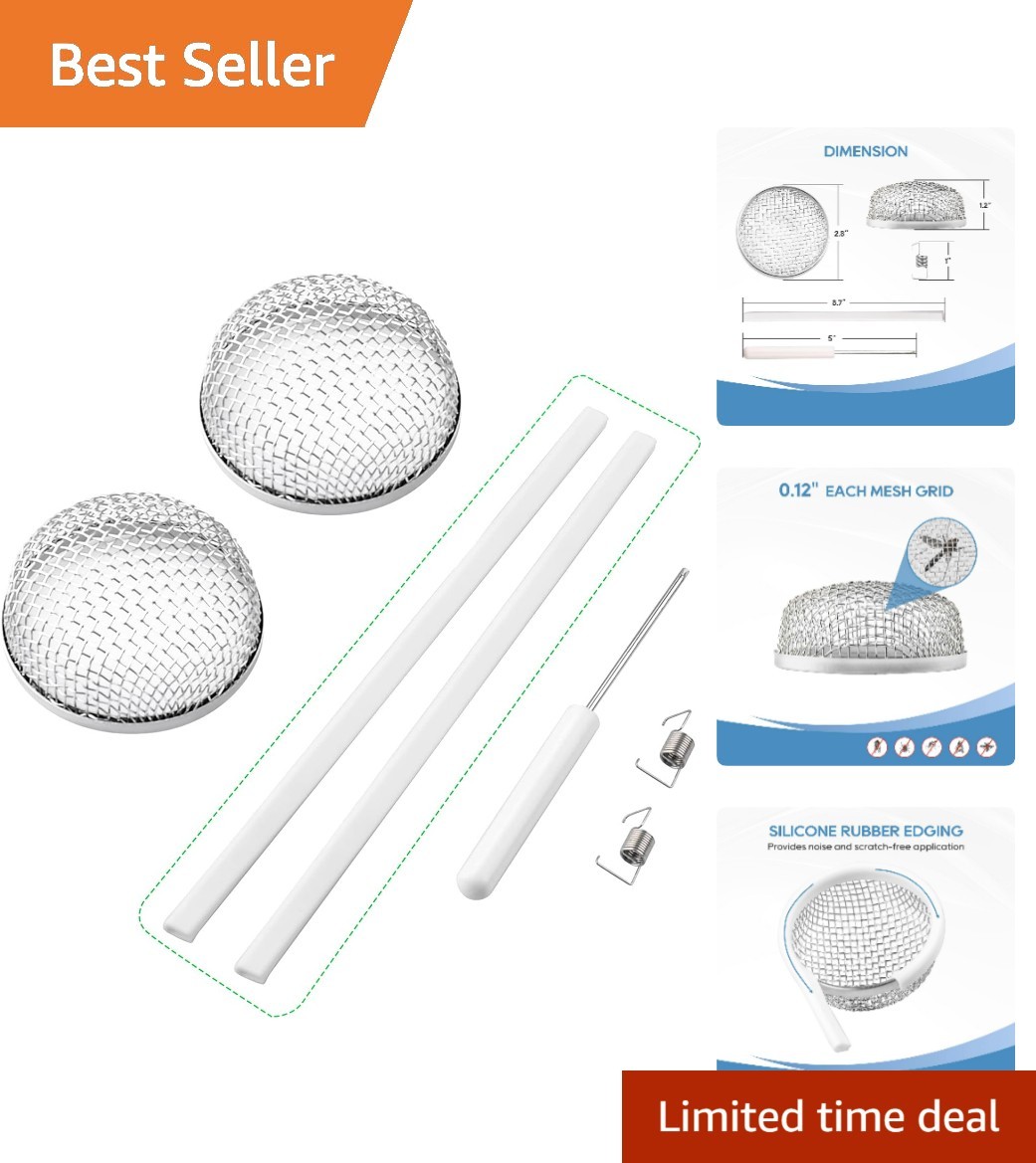 Effective RV Flying Insect Screen Set – 2.8 x 1.3 Inch, Easy Install & Durable