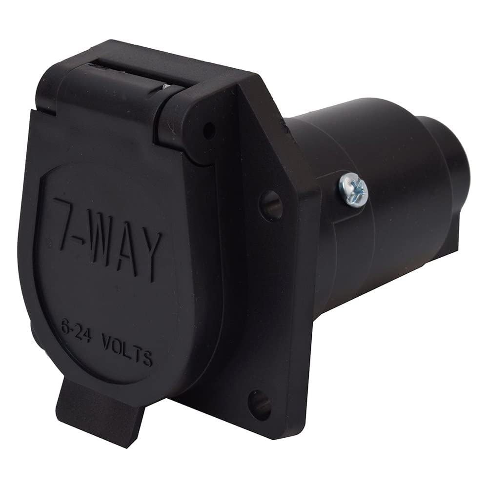 VALTERRA 7-Way RV Vehicle Power Outlet | Auto-Grounding & Vehicle-Specific Fit