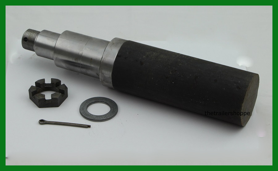 Trailer Spindle Kit 2,500 lb. 2.2″ Round Kit Nut, Washer, & Cotter Pin Set of 2