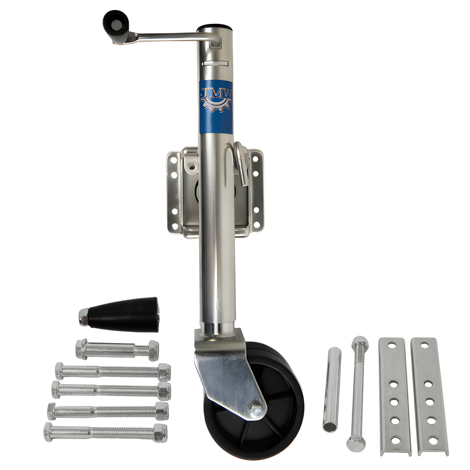 Trailer Jack Dual Wheel 1500 lbs Capacity Swing-Back 14″ Lift Boat RV Utility