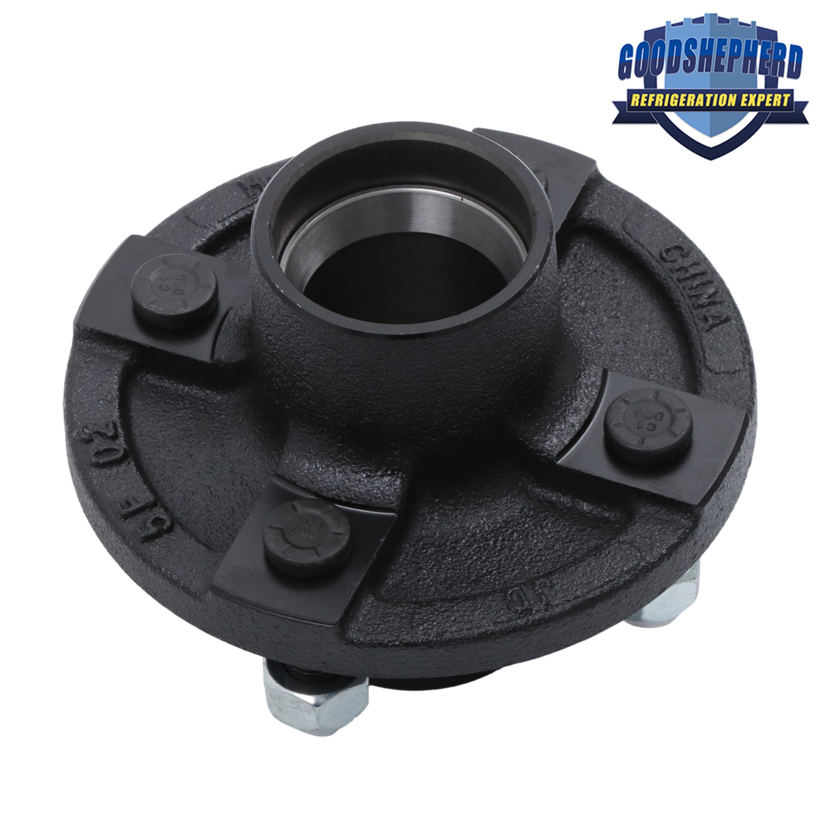 4 Lug 4 on 4″ Bolt Boat Trailer Hub Kit For 2000lb 1-1/16″ Straight Spindle Axle