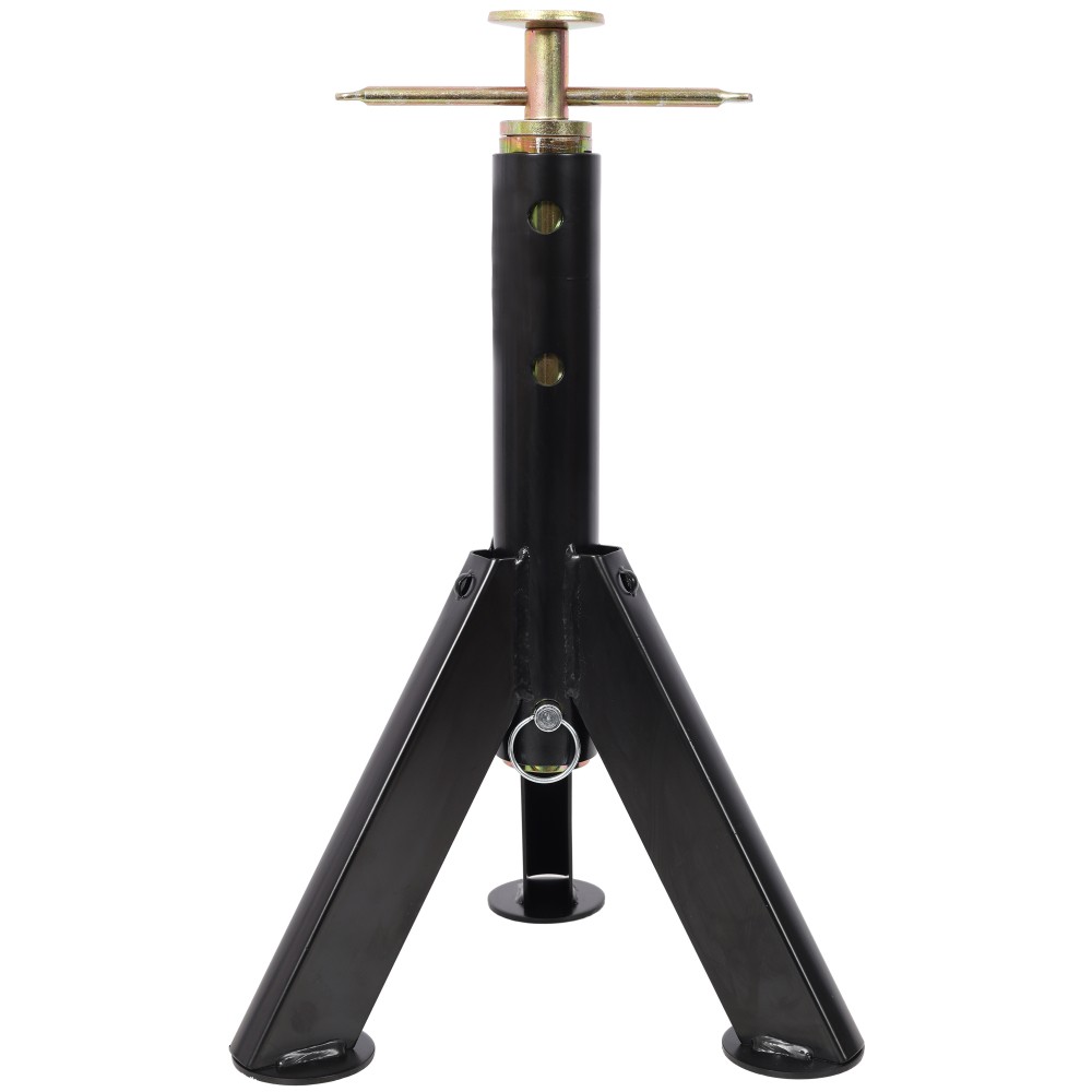 RV Adjustable Jack Stands 2-Pack 16″-30″ 6000lb Black Steel Stabilizer