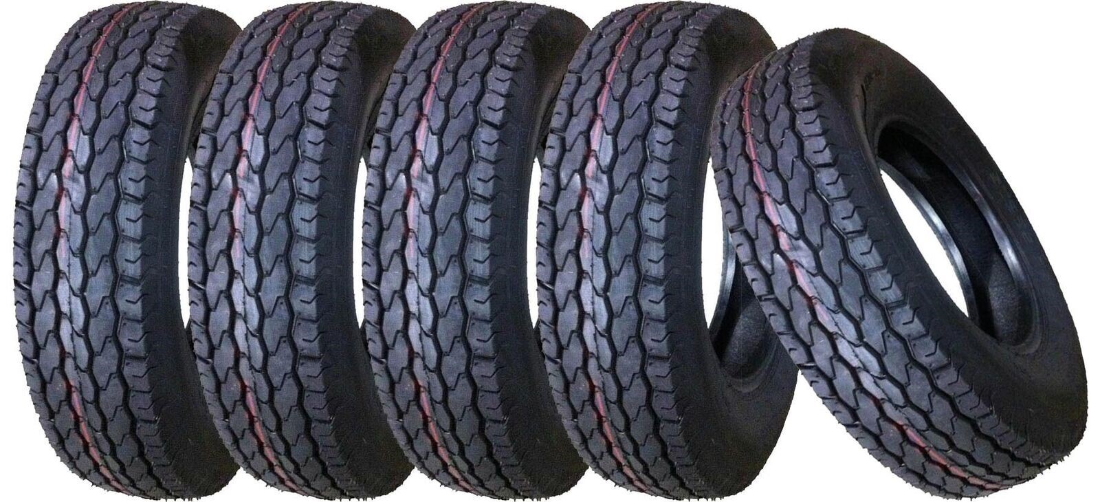 ST225/75D15 Trailer Tires 225 75 15 H78-15 Free Country Bias 8PR LRD 11022 Set 5