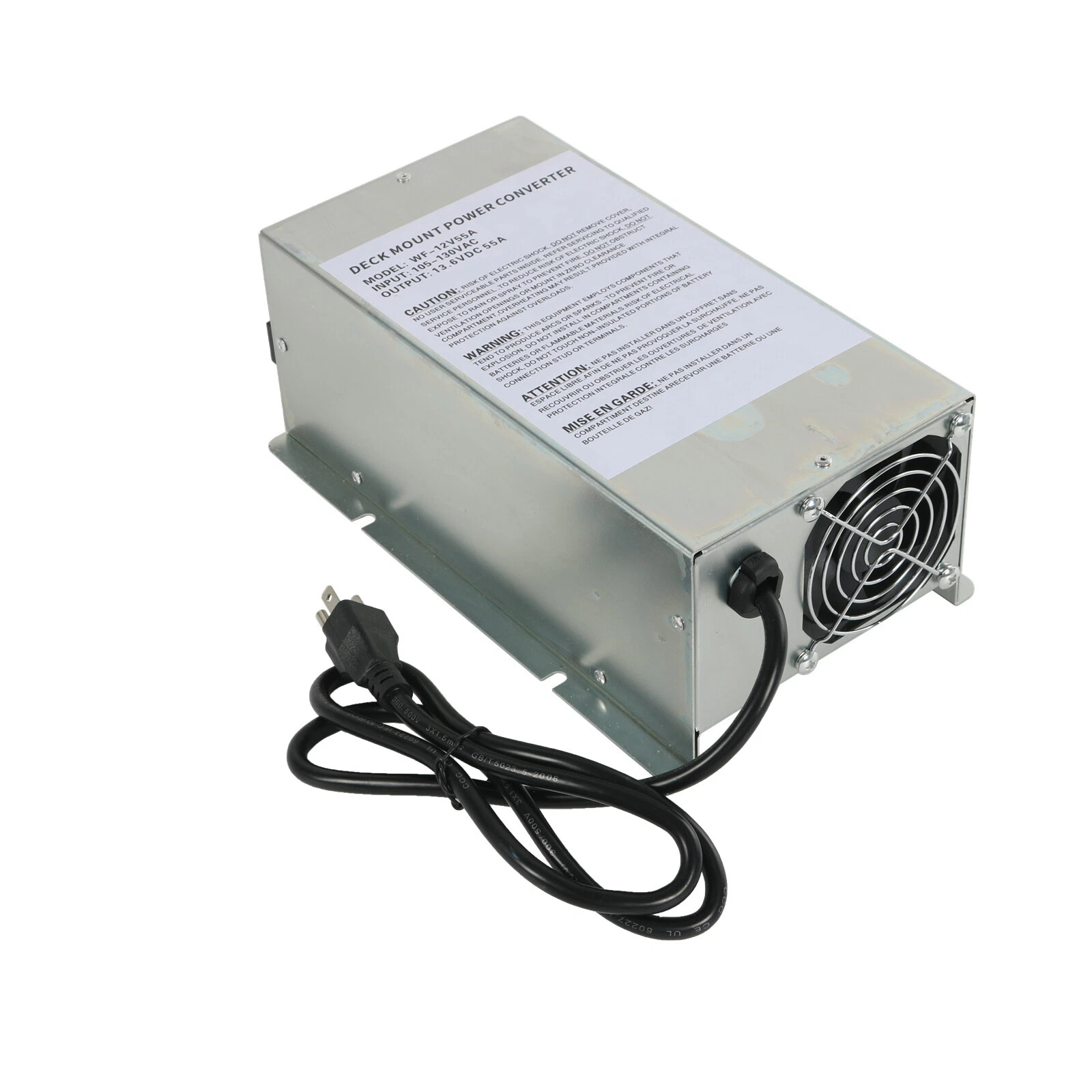 Converter WF-9855 55 Amp Deck Power Converter Charger For RV Trailer Camper 12V