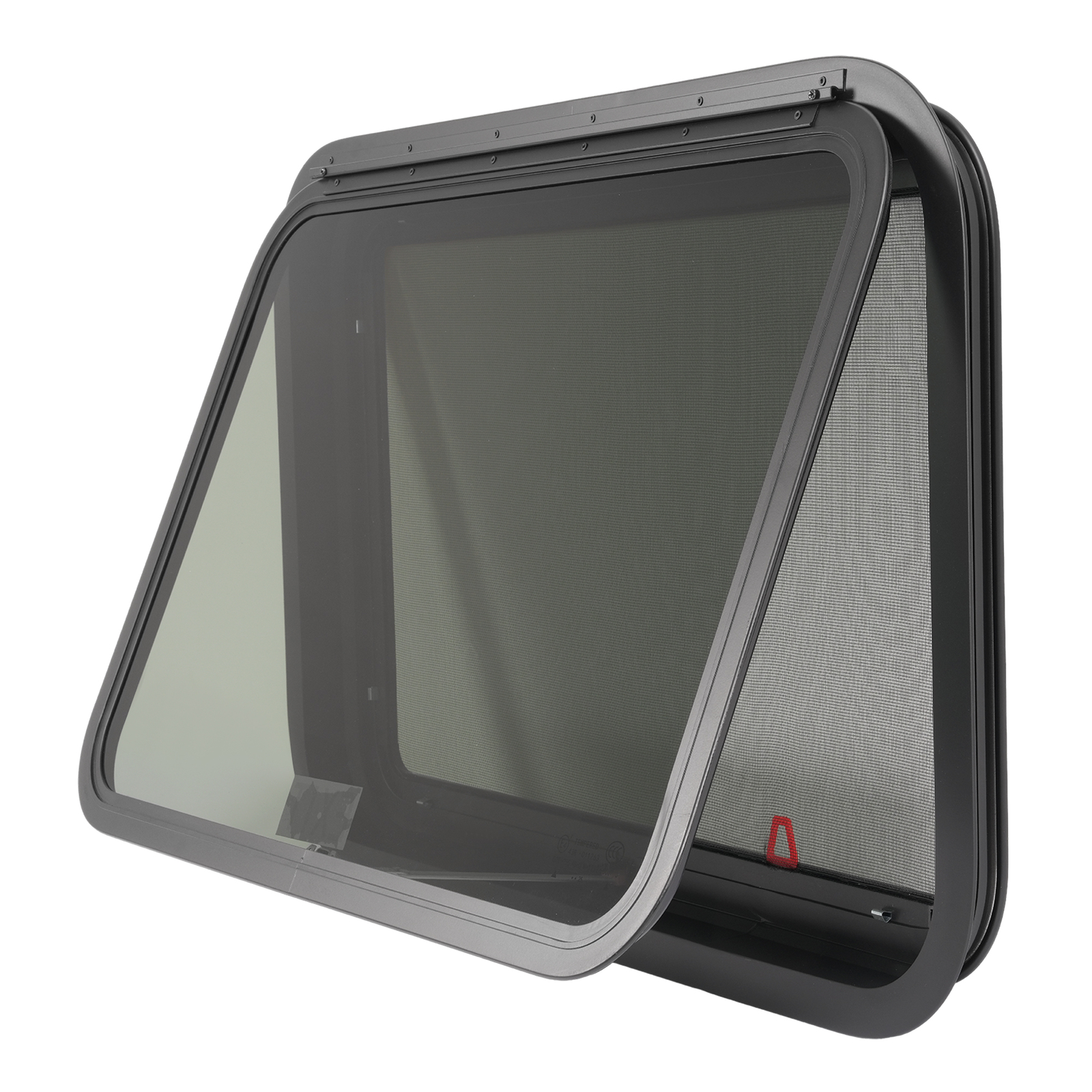 30″×20″ Emergency Exit Push-Out Glass Window for RV Camper Window w/ Trim&Screen