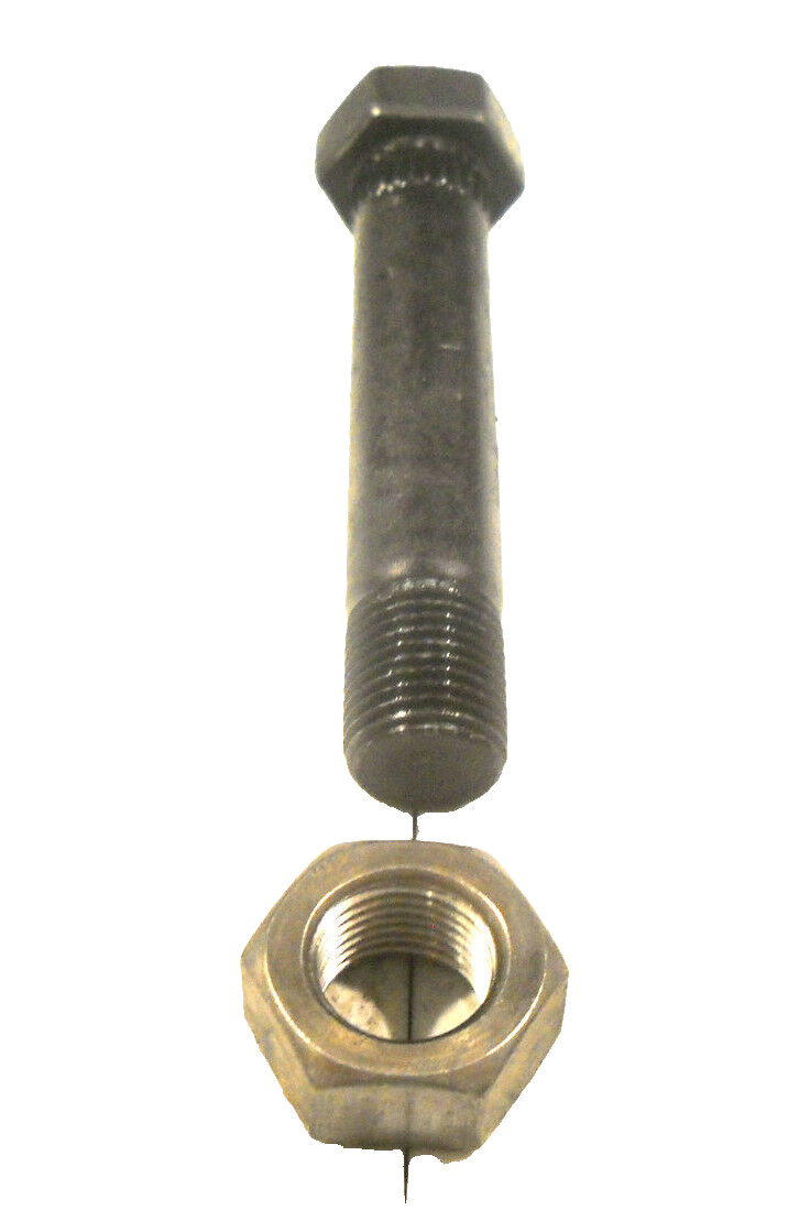 4 – Standard Shackle Bolts 9/16 x 3.5″ w/Lock Nuts fits Dexter Trailer Axle