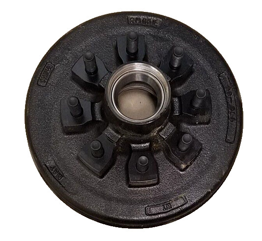 8000# Hybrid 12×2 Brake Drum 9/16 Stud Uses 25580 2475 Bearings Trailer Axle