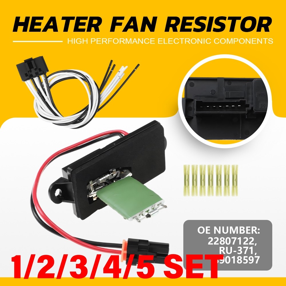 Blower Motor Resistor 89019089 For Chevy Silverado GMC Sierra Cadillac 1-5SET