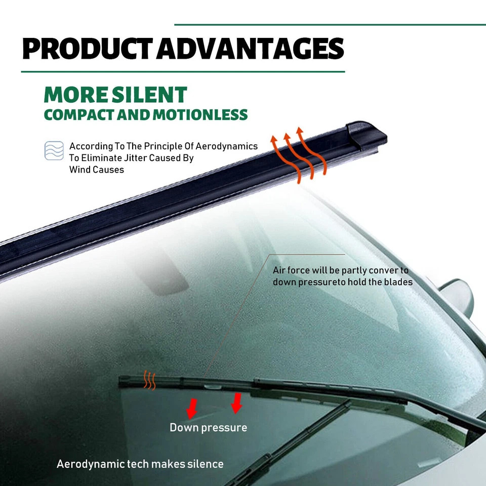 Genuine Quality Natural Rubber Wiper Blade Replacement for RV 32″ 9mm and 12mm