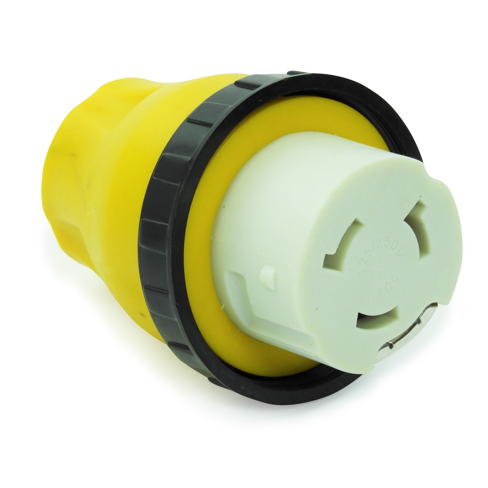 RV Power Cord Adapter 15 Amp Male to 50 Amp Twist Lock Female Trailer Motorhome