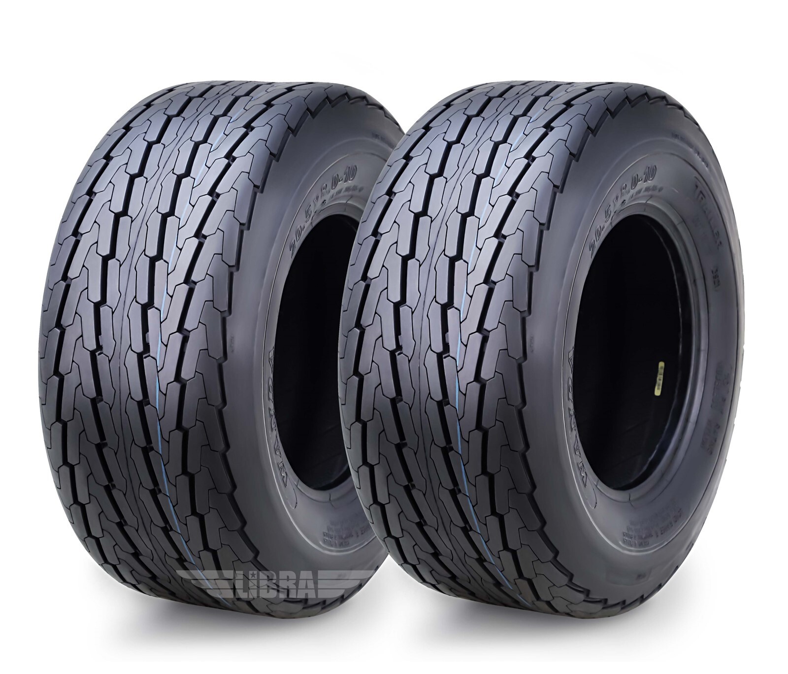 WANDA 18.5×8.5-8 Trailer Tires 8 Ply 18.5X8.5X8 -Set 2 -11043
