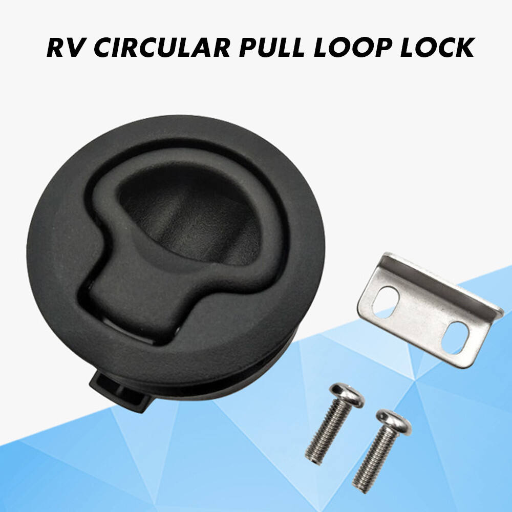 1/2/4/8/10x 2inch RV Marine Boat Non Locking Round Flush Pull Hatch Slam Latch