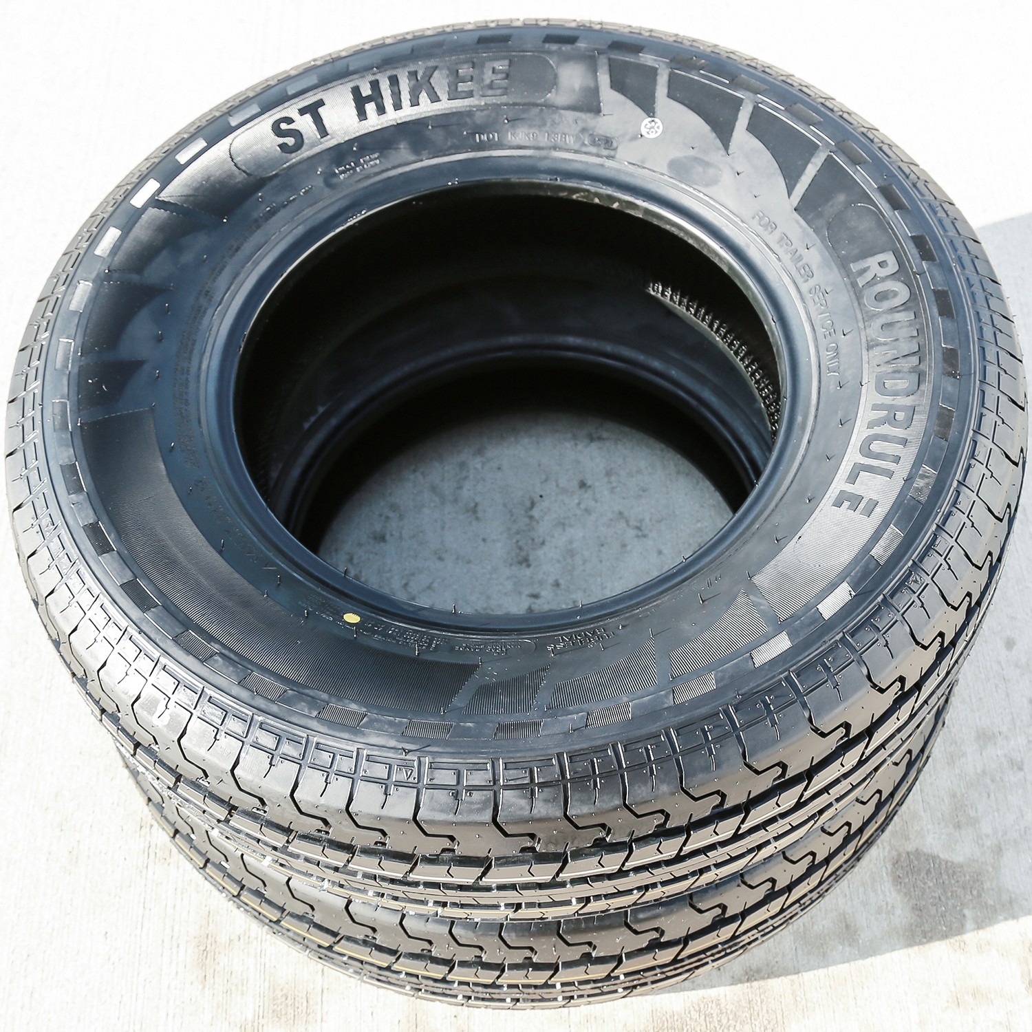 4 Tires 225/75R15 124/120L F 12 Ply Roundrule ST Hikee Semi-Steel Trailer