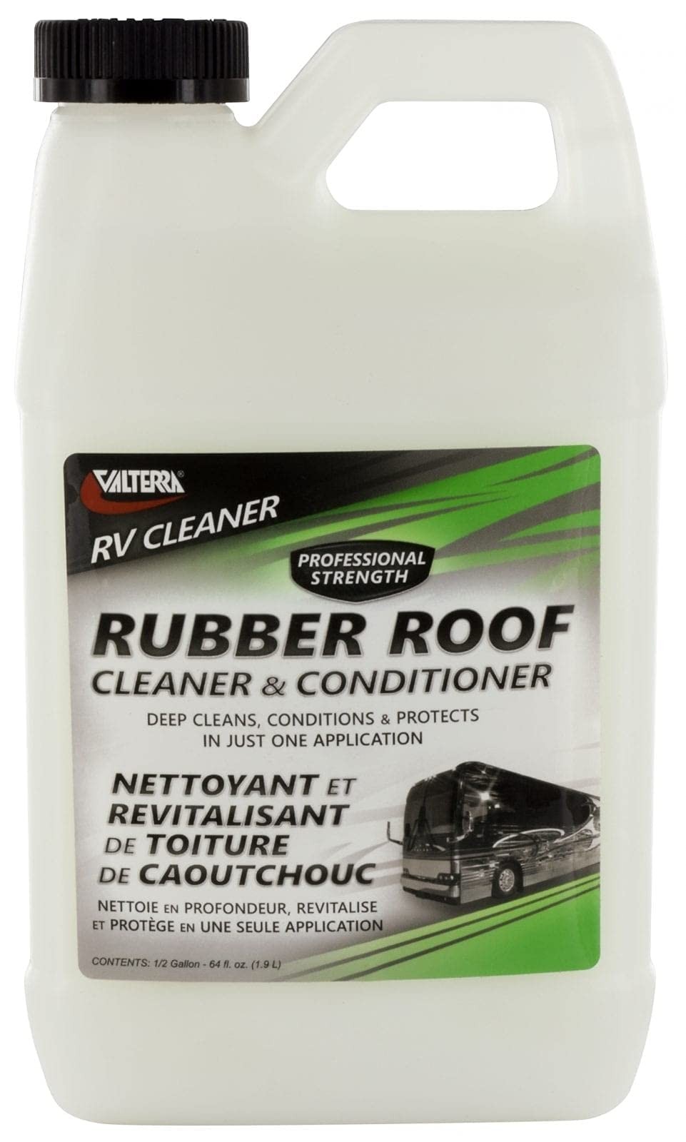 Valterra Rubber Roof Cleaner 64oz – Citrus Scent, Eco-Friendly RV Maintenance