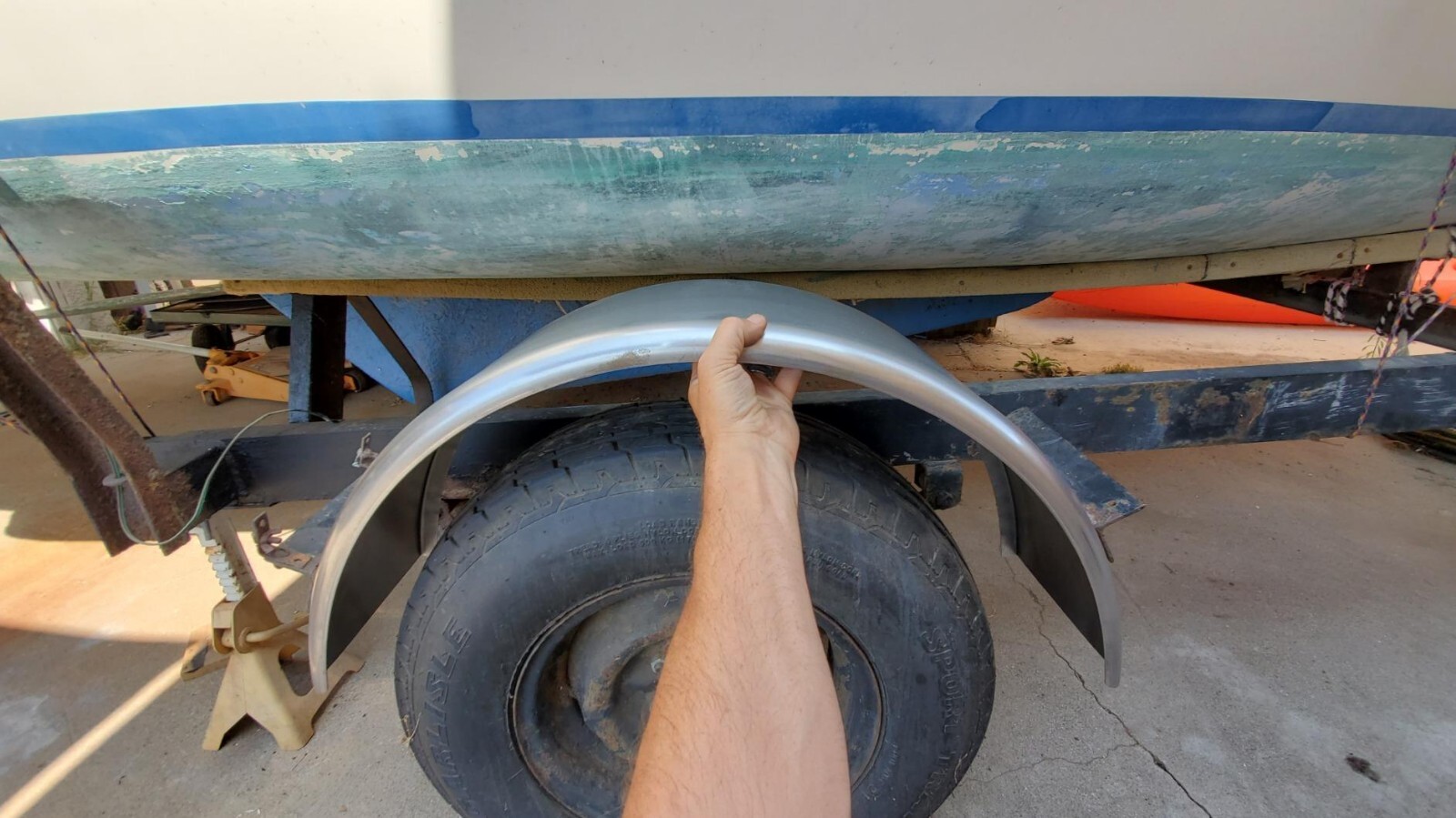 Replacement Round Single Axle Trailer Fenders for 14″-16″ Wheels Boat Trailer