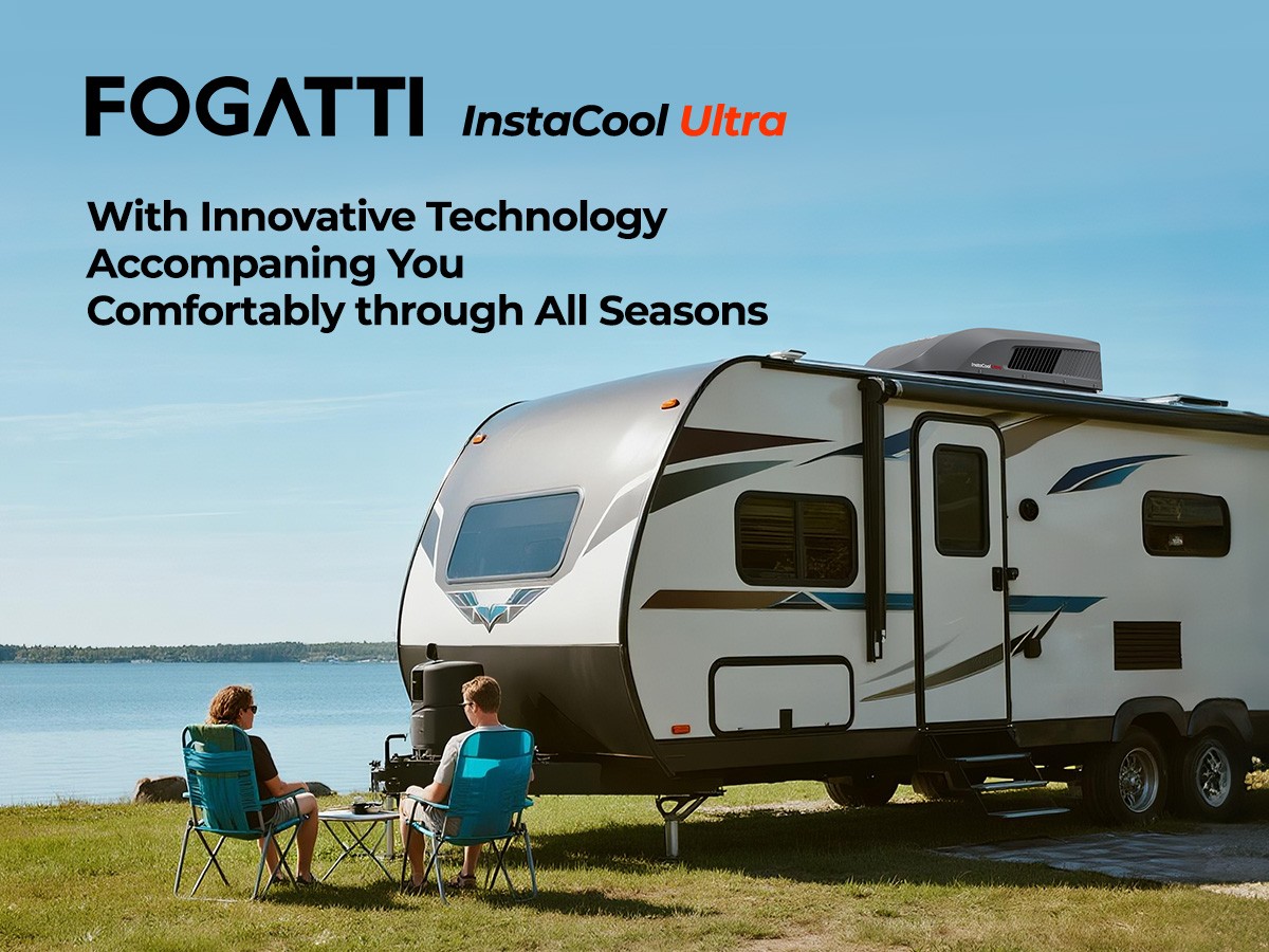 Fogatti Rooftop RV Air Conditioner 16K BTU Heat Pump InstaCool Ultra Non-Ducted