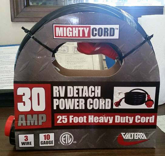 NEW A10-3025ED Valterra 30 Amp 25 Foot Twist Lock Extension Cord