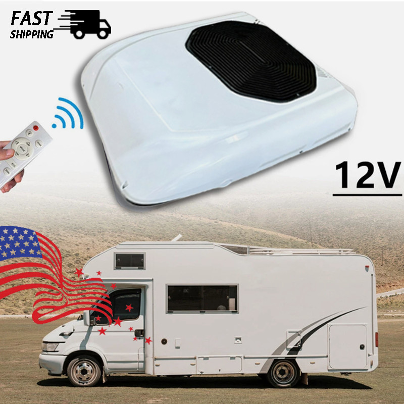 12V Parking A/C Unit For Motorhome Camper Trailer Rooftop RV Air Conditioner