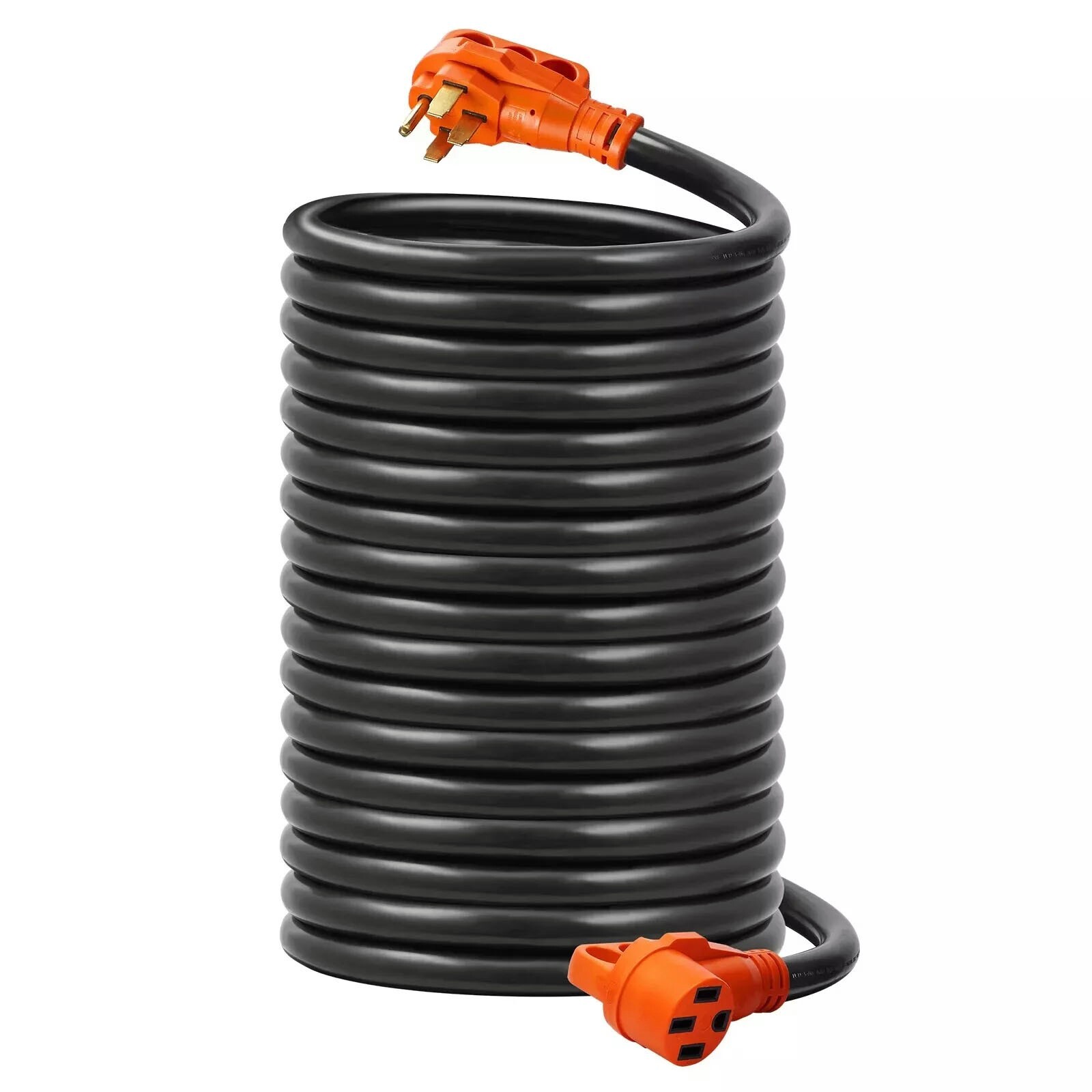 50 Amp 36FT RV EV Extension Cord Heavy Duty 6/3+8/1 Gauge Pure Copper STW Wire